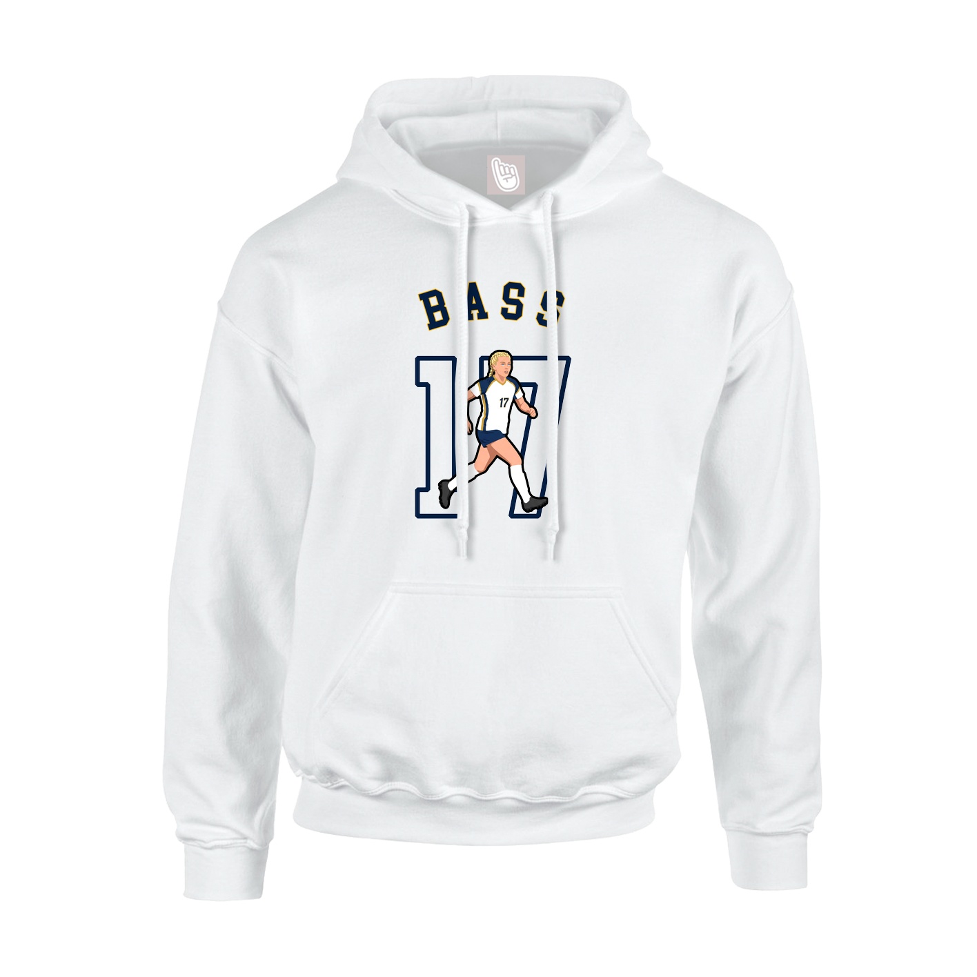 Youth Hoodie — Shirsey Arch in White