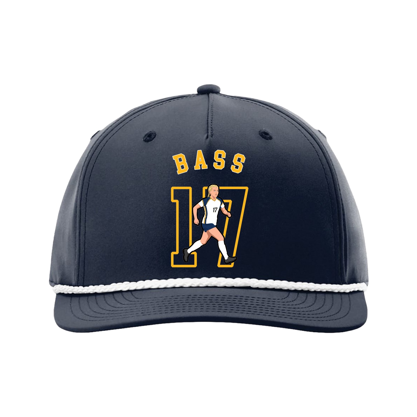 Five-Panel Classic Rope Cap — Shirsey Arch in Navy