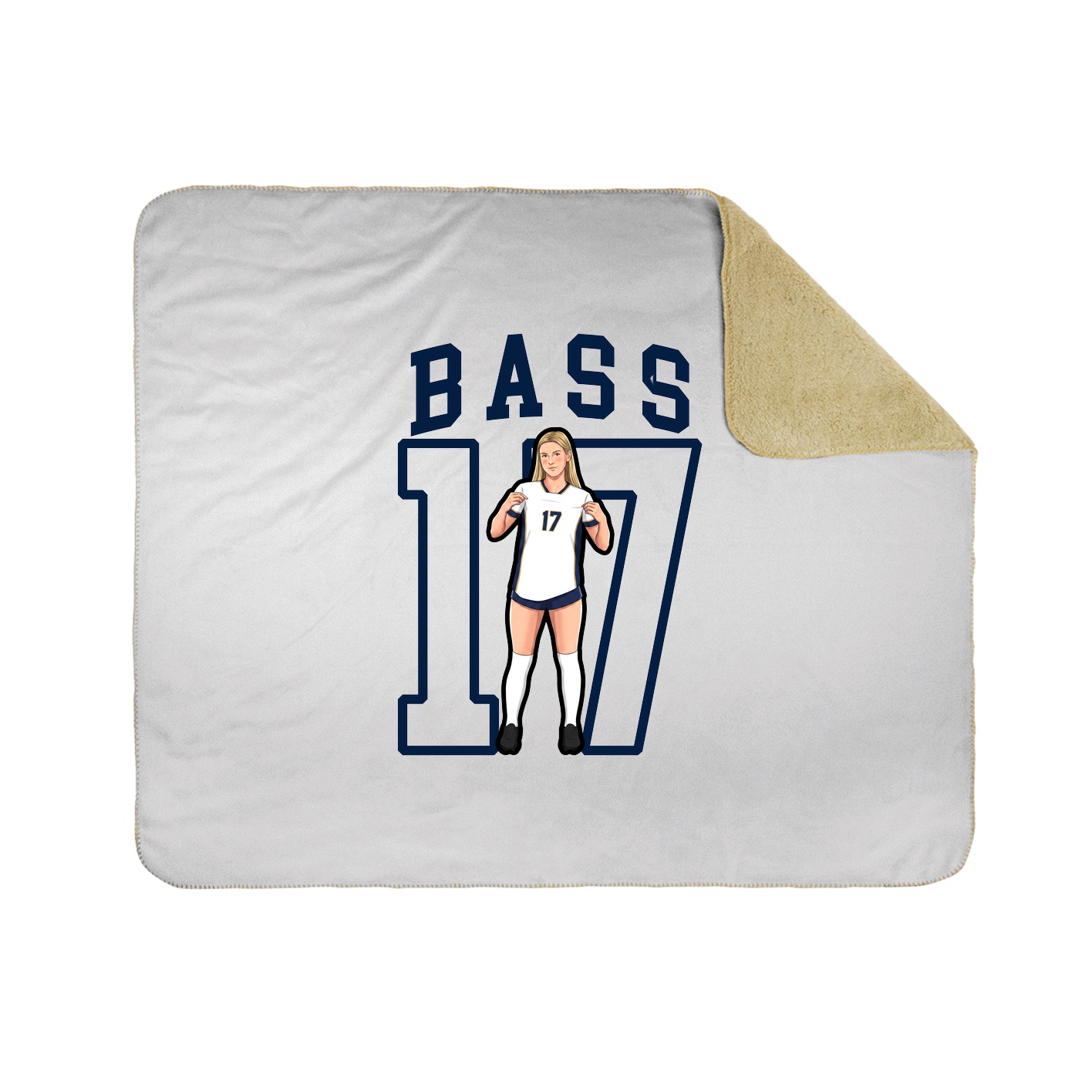 50x60 Sherpa Lined Throw Blanket