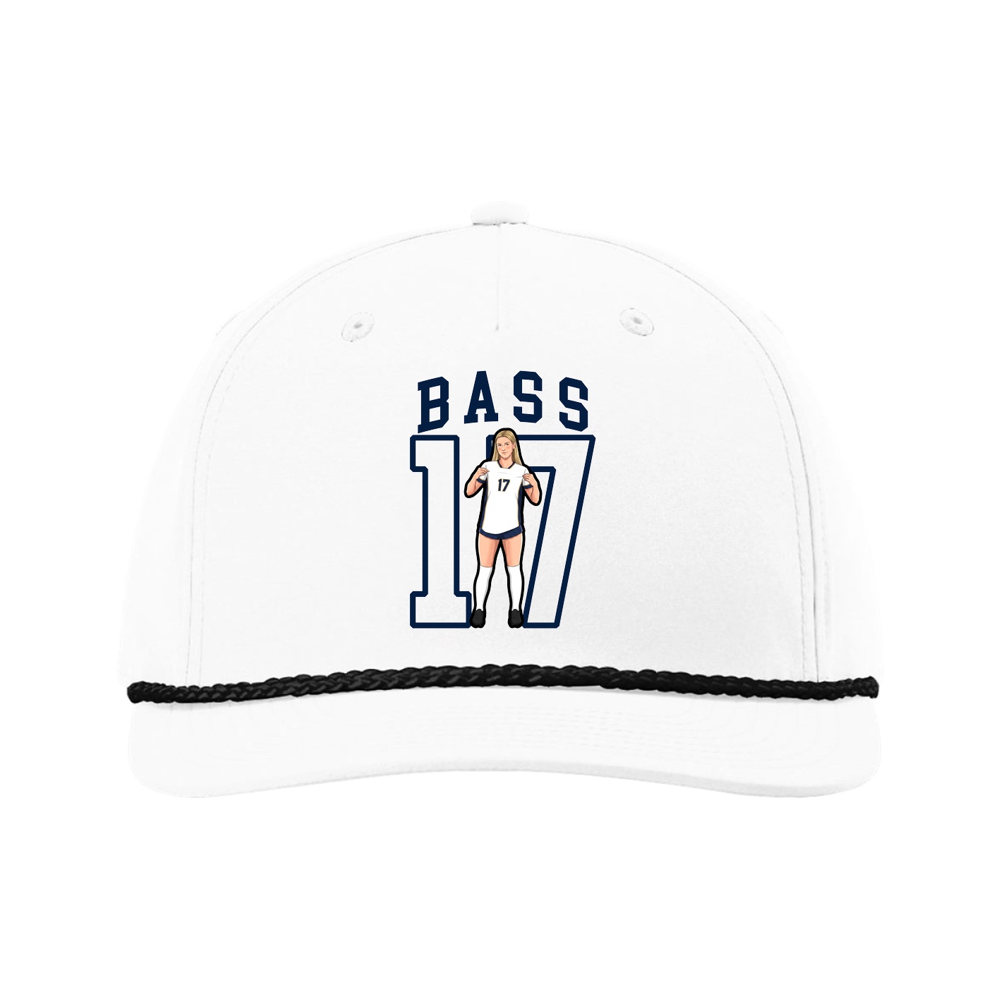 Five-Panel Classic Rope Cap — Shirsey in White