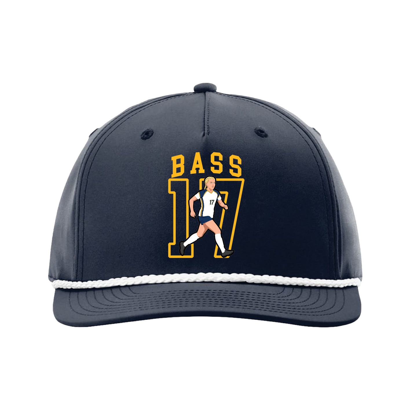 Five-Panel Classic Rope Cap — Shirsey in Navy