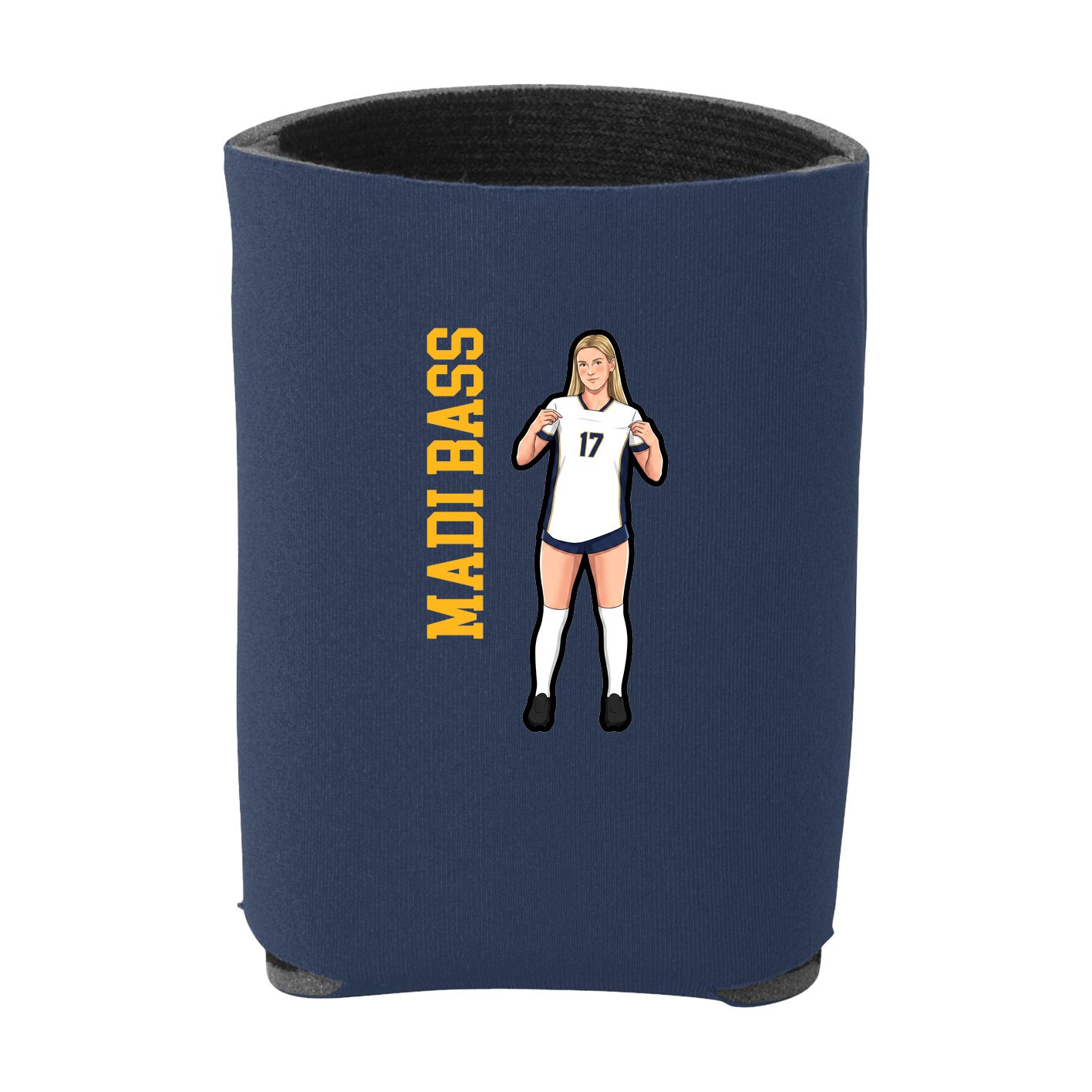 Can Holder — Name Vertical in Navy