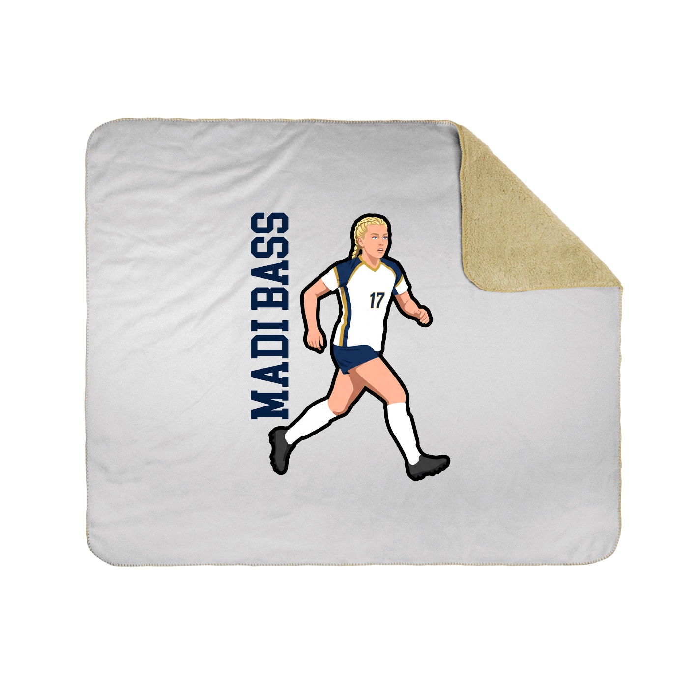 50x60 Sherpa Lined Throw Blanket