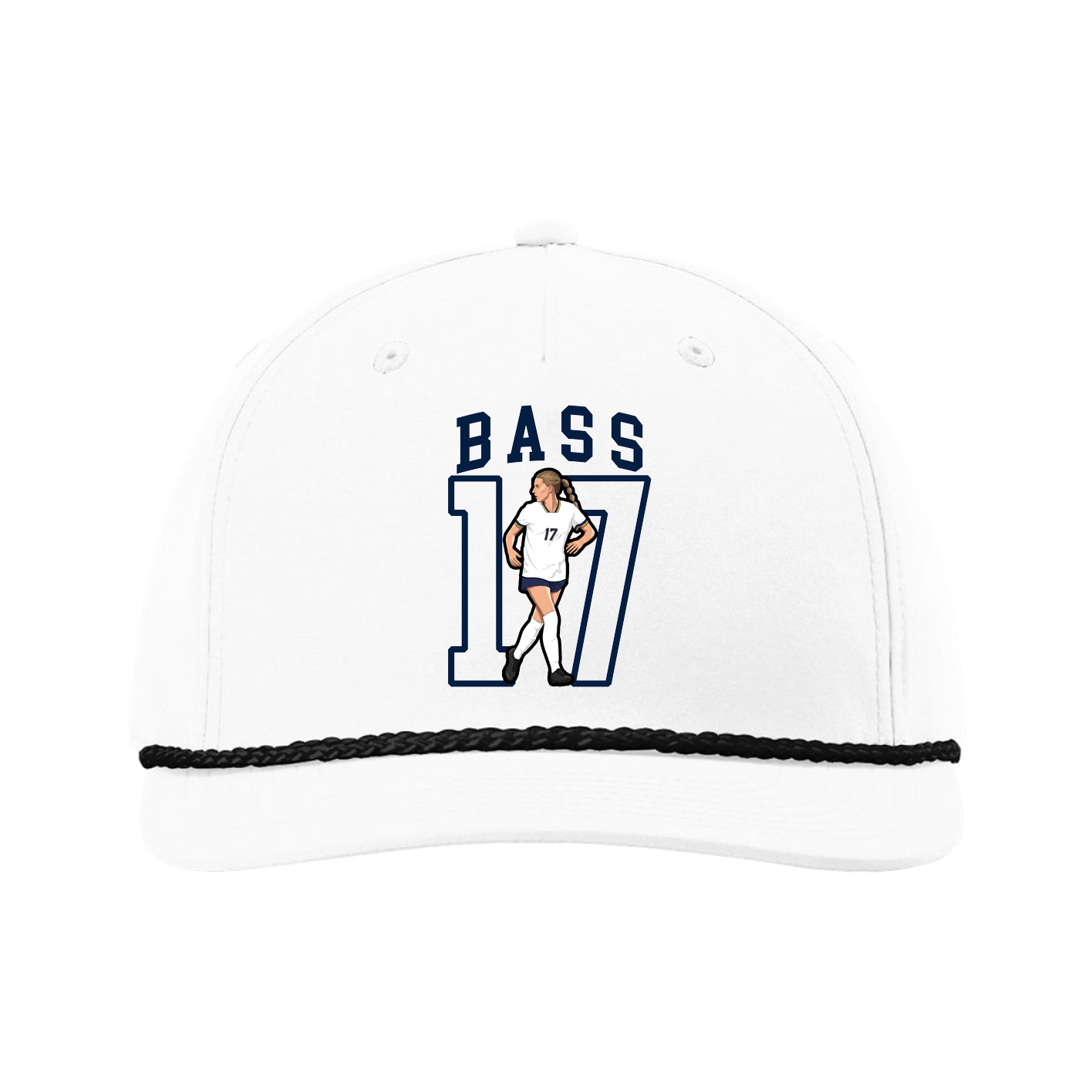 Five-Panel Classic Rope Cap — Shirsey in White