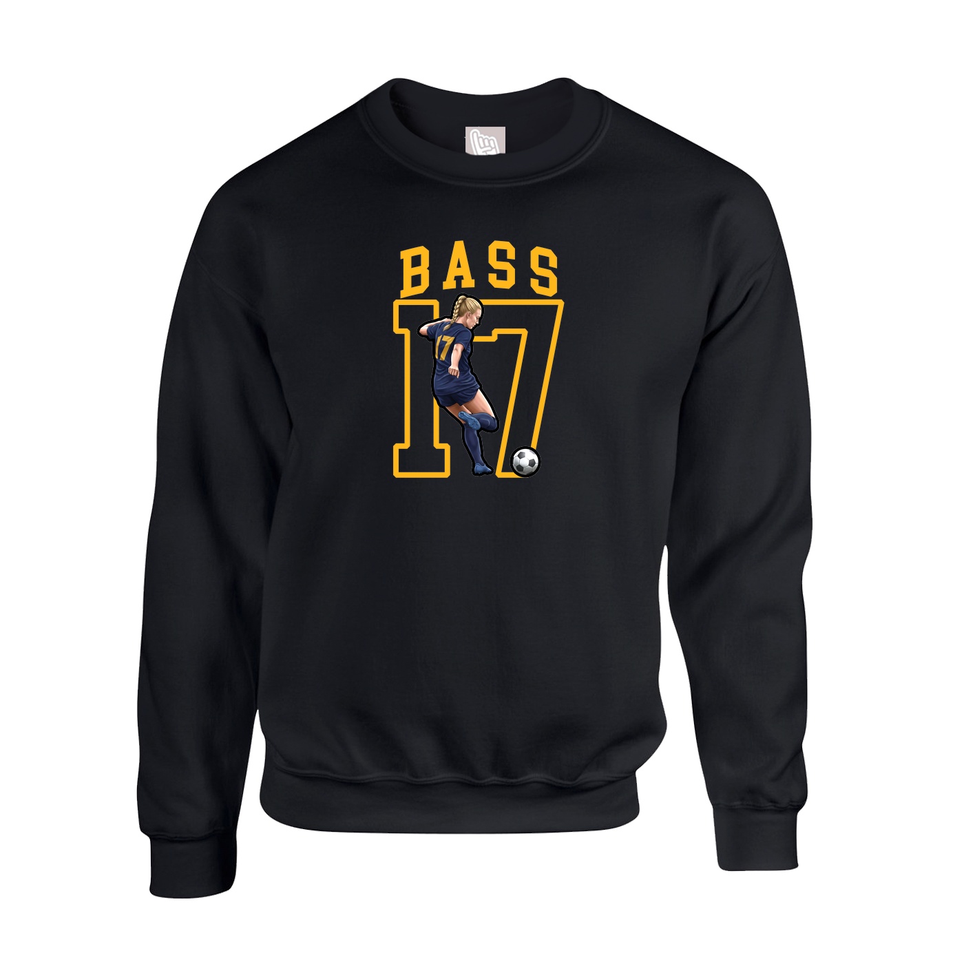 Fleece Crew — Shirsey in Black