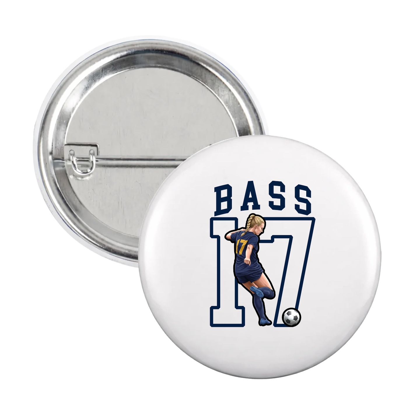 Game Day Button — Shirsey in White