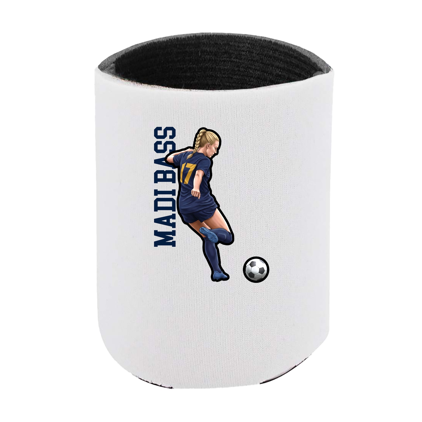Can Holder — Name Vertical in White