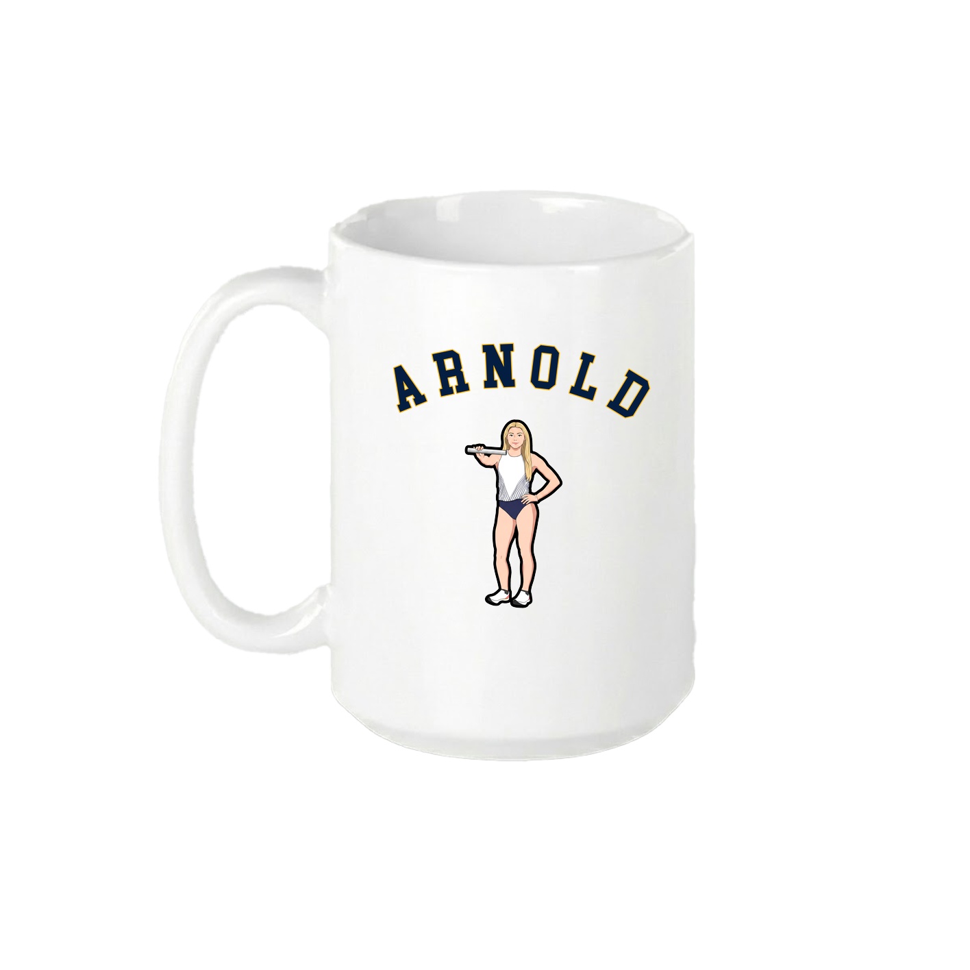 15oz Coffee Mug — Shirsey Arch in White