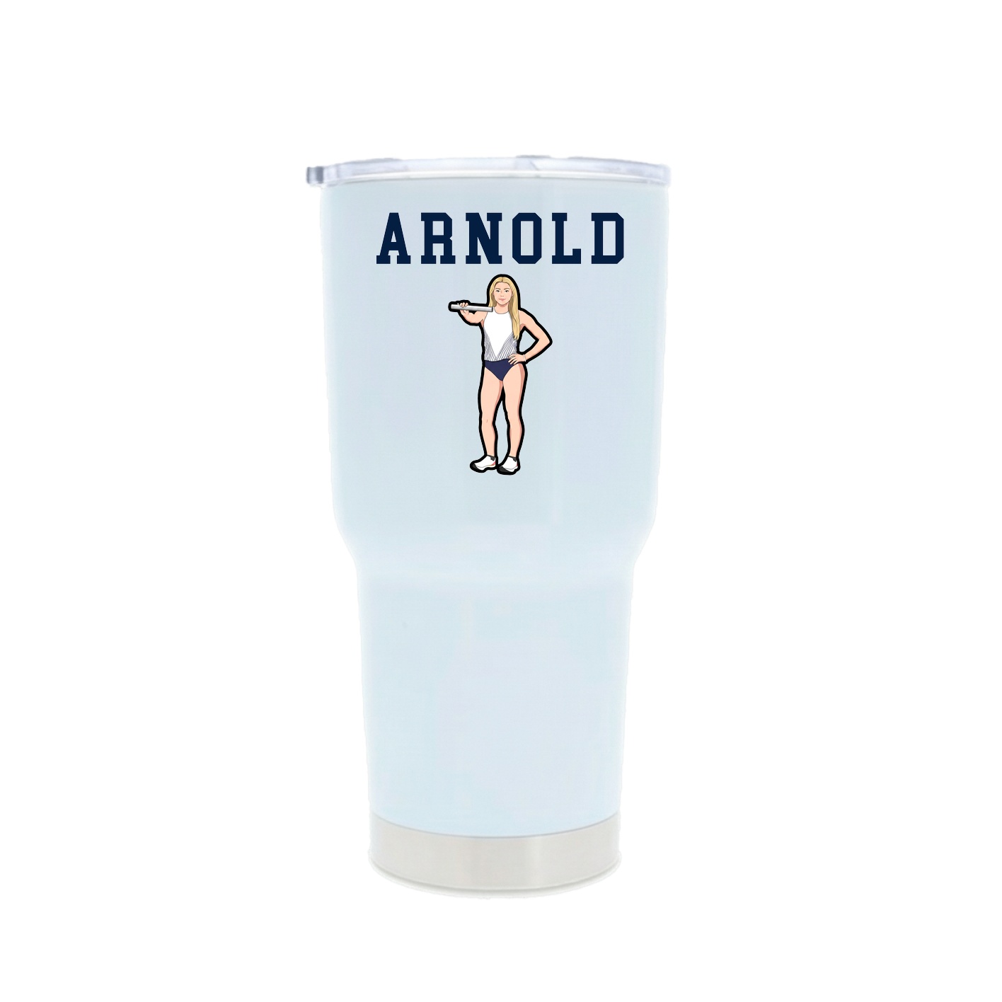 30oz Stainless Steel Tumbler — Shirsey in White