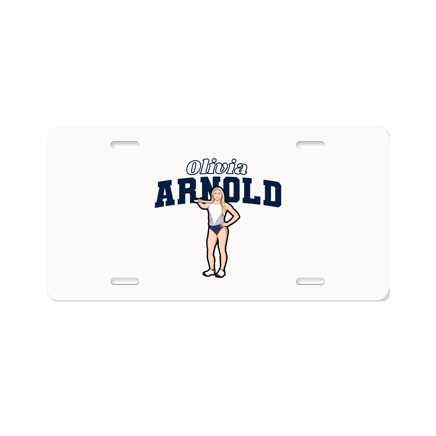 License Plate — Name Arch in Classic