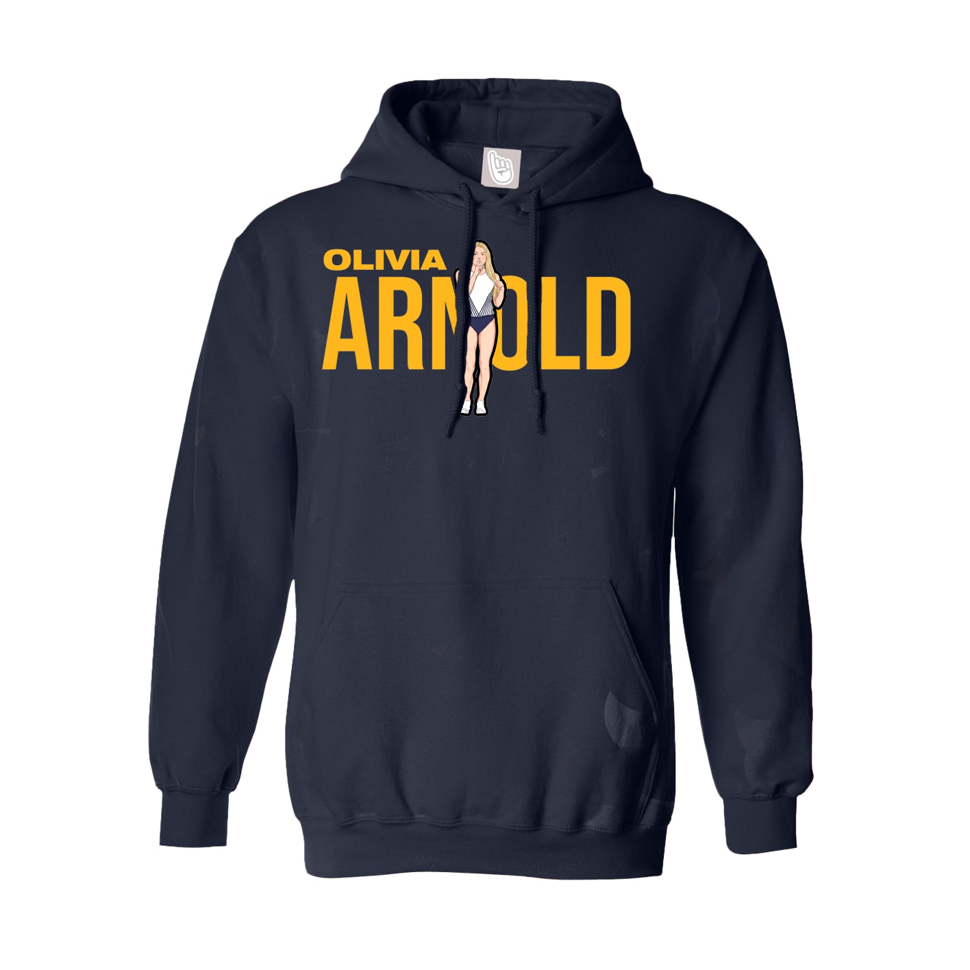 Youth Hoodie — Player Name in Navy