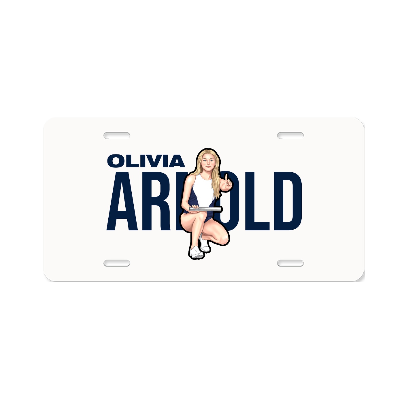 License Plate — Player Name in Classic