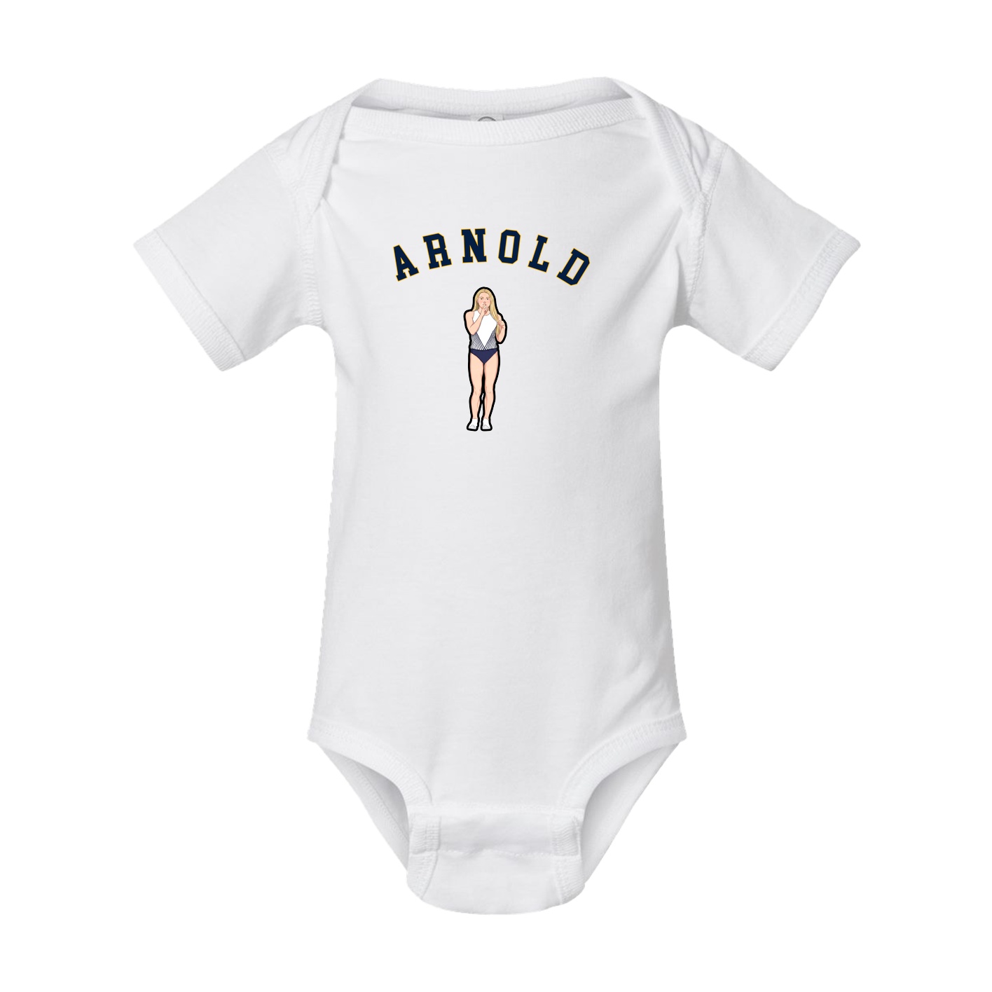 Baby Onesie — Shirsey Arch in White