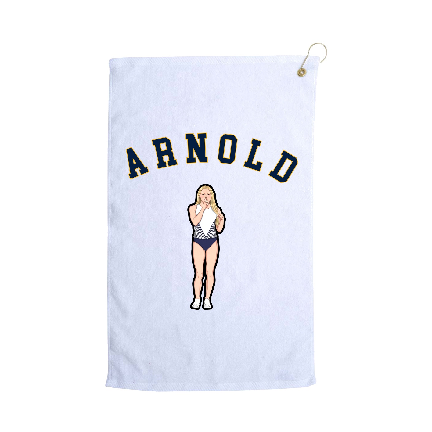 Golf Towel — Shirsey Arch in White