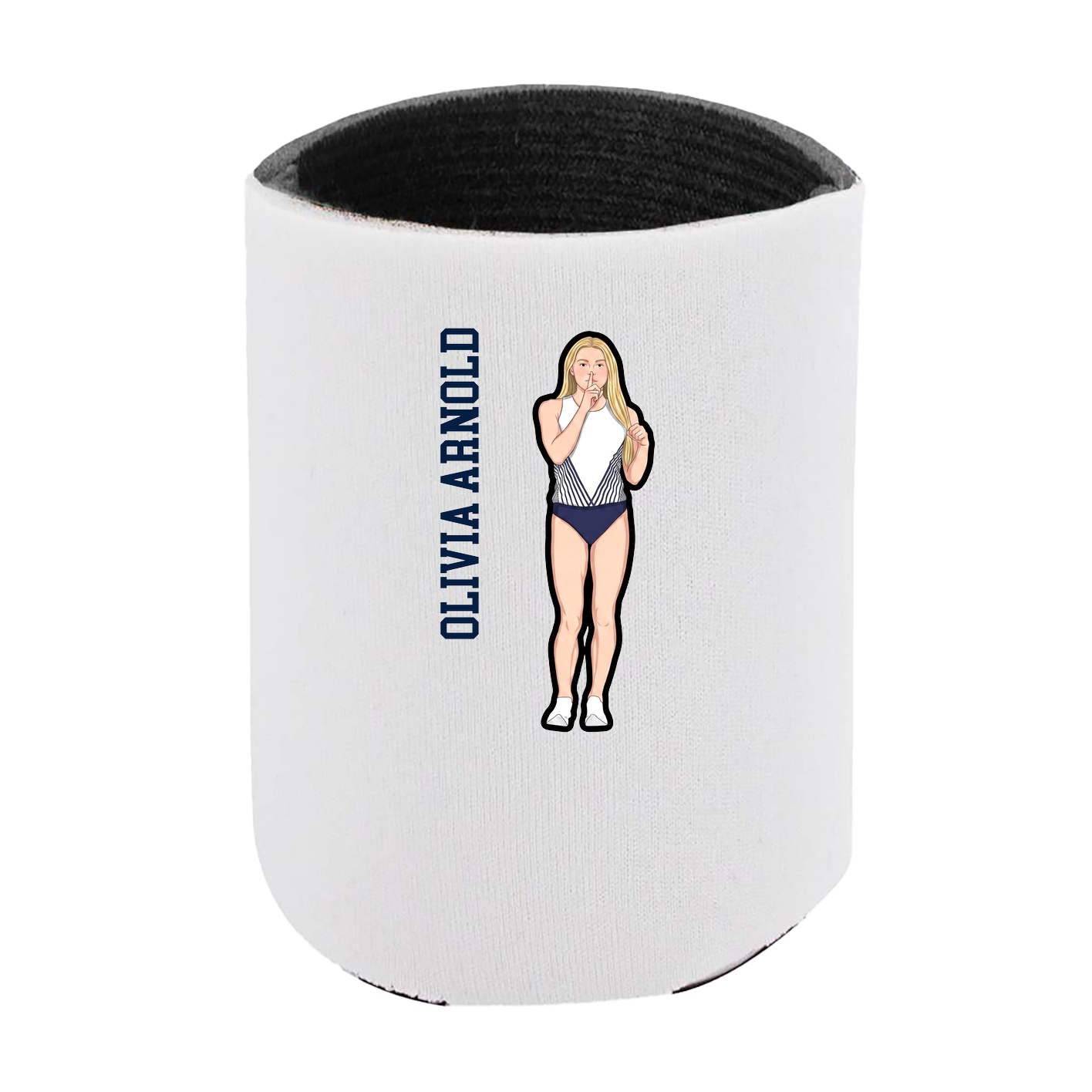 Can Holder — Name Vertical in White