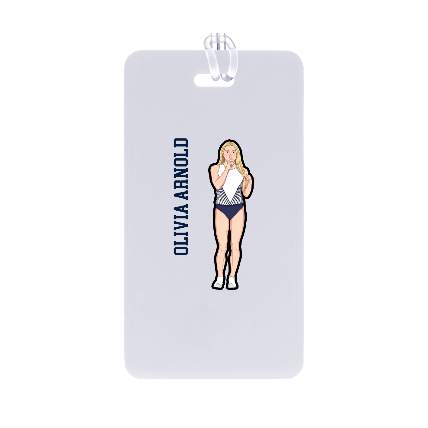 Bag Tag — Name Vertical in Classic