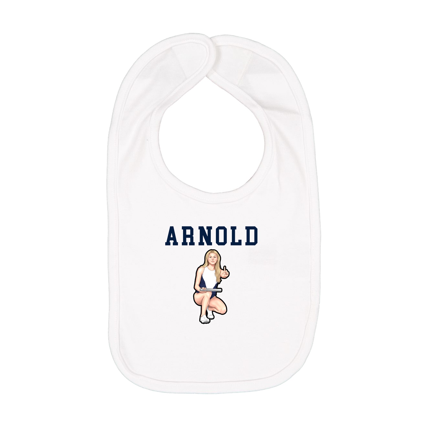 Infant Bib — Shirsey in White