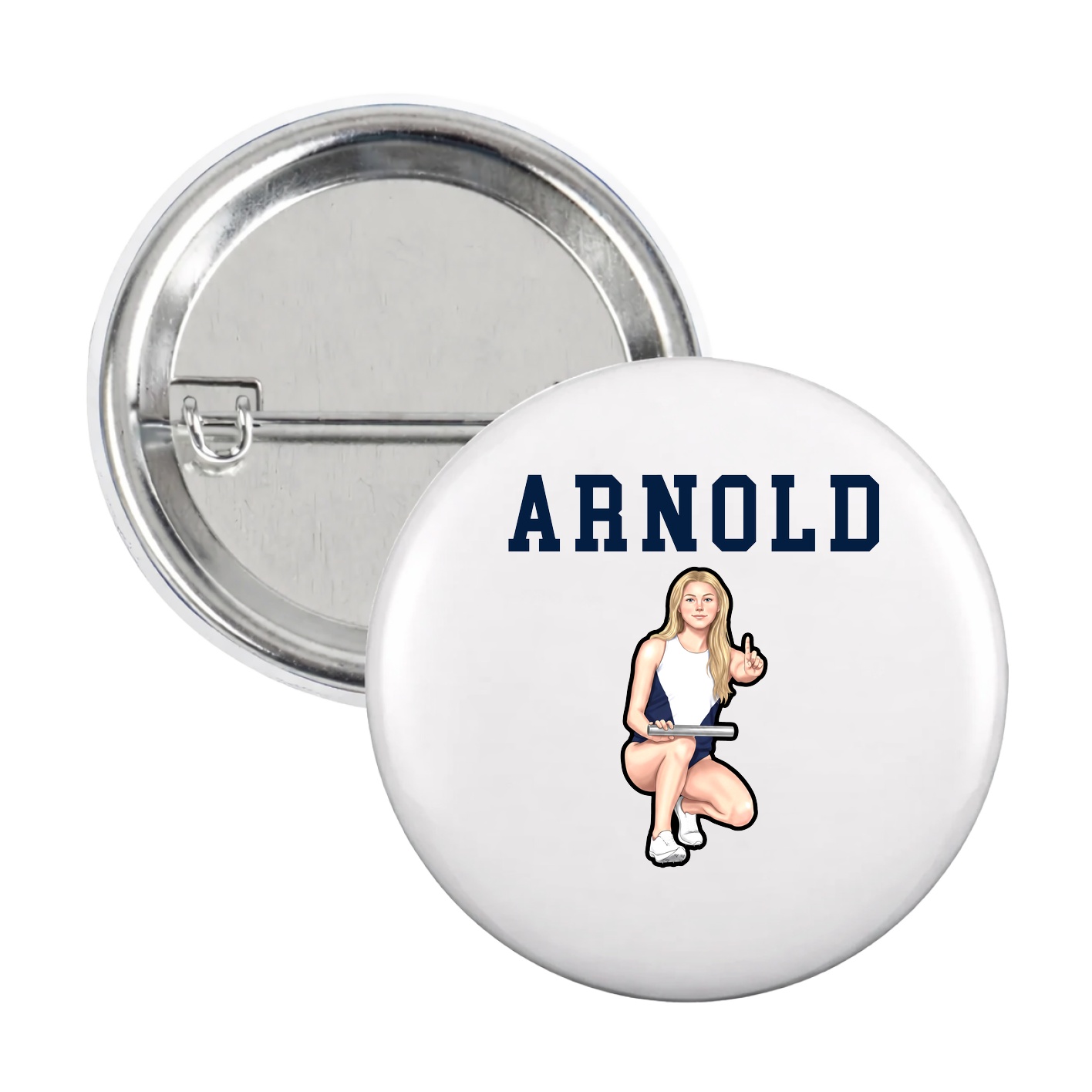 Game Day Button — Shirsey in White