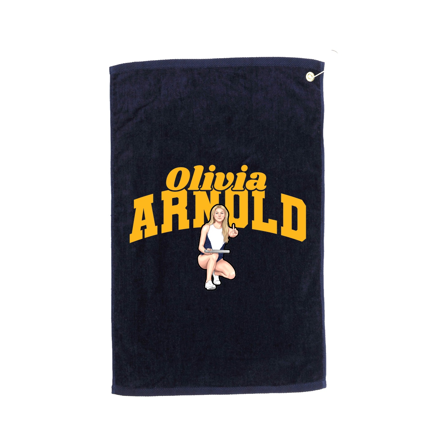 Golf Towel — Signature Arch in Navy