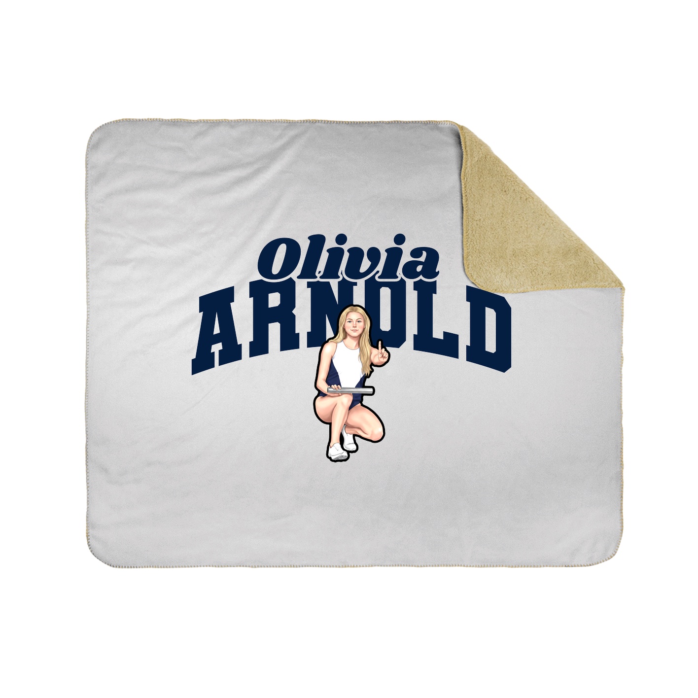 Throw Blanket — Signature Arch in White