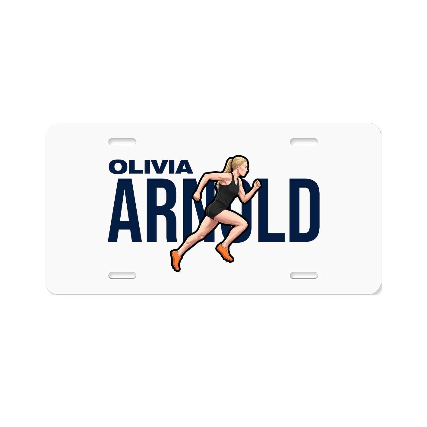 License Plate — Player Name in Classic