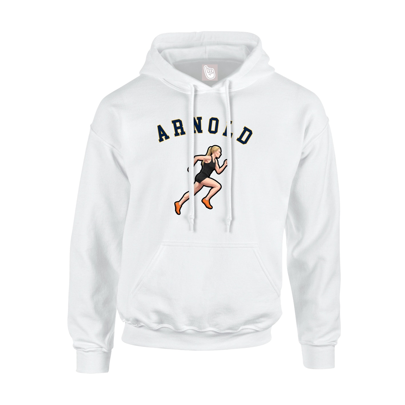 Youth Hoodie — Shirsey Arch in White