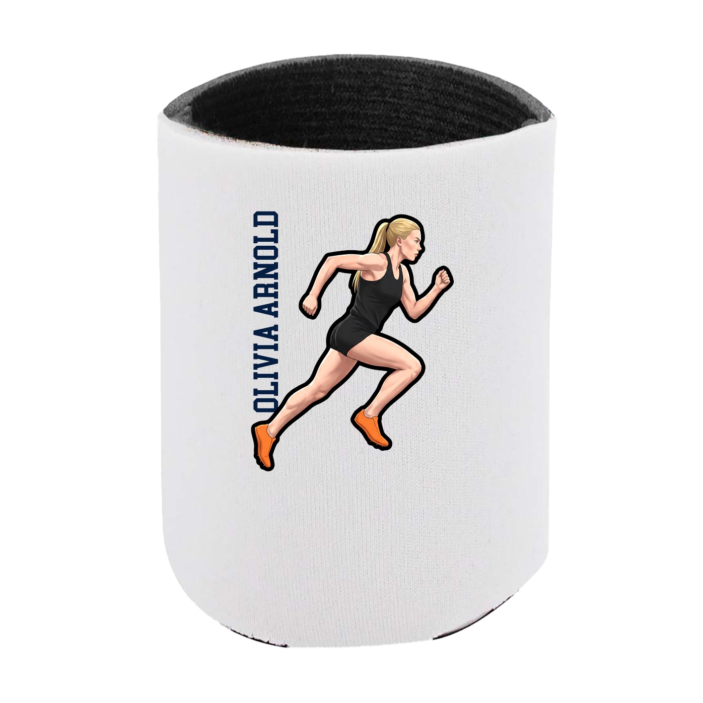 Can Holder — Name Vertical in White