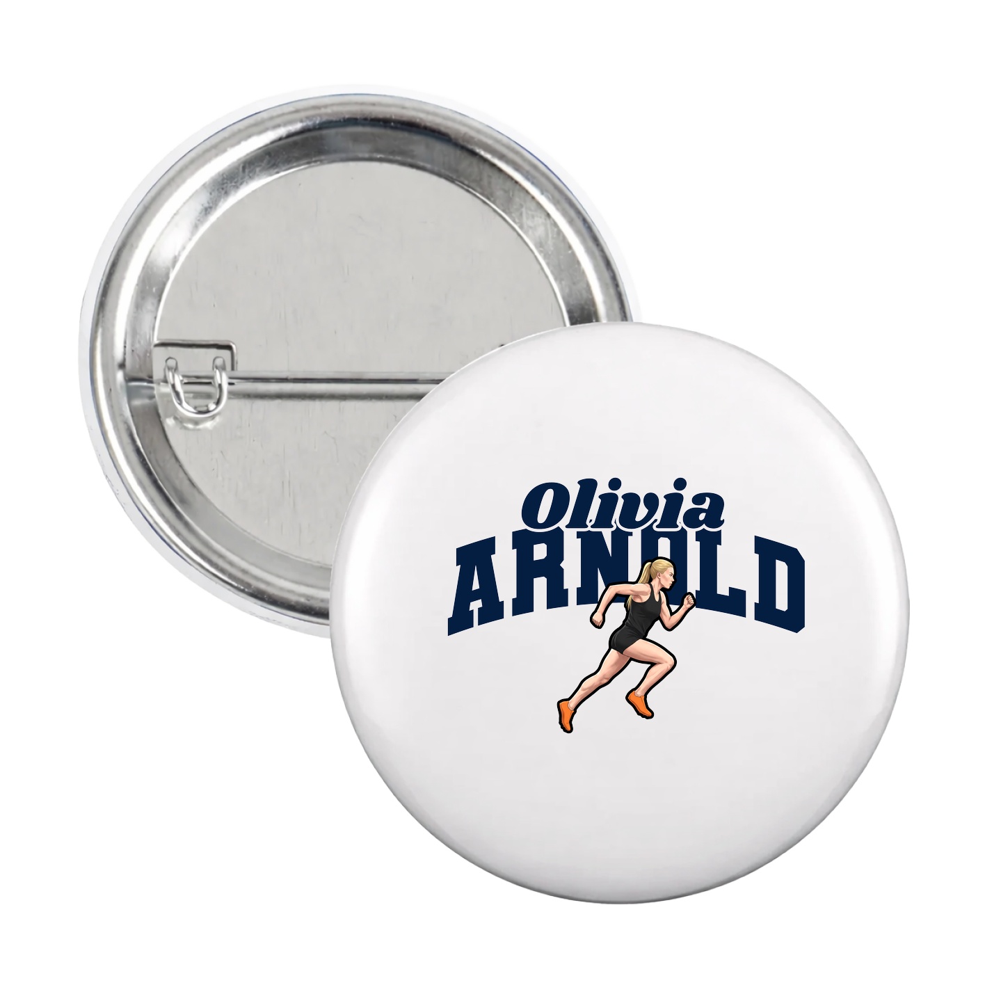 Game Day Button — Signature Arch in White