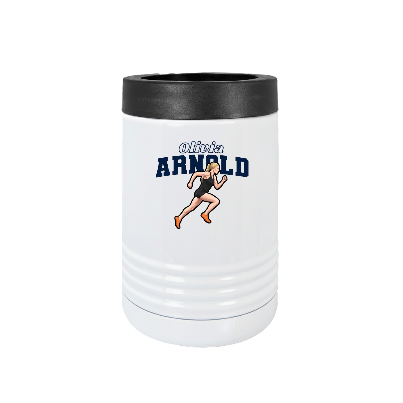 Beverage Holder — Name Arch in White