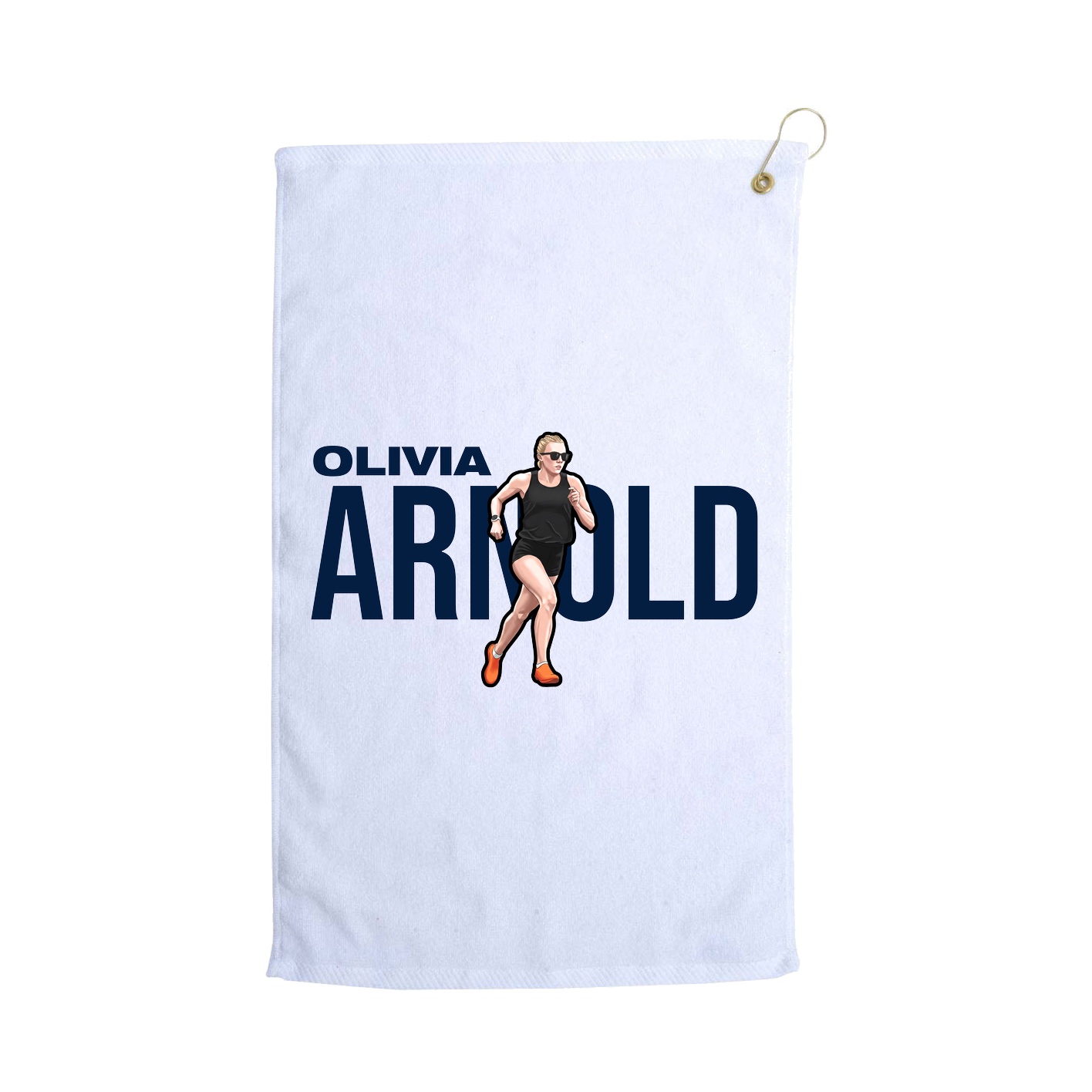 Golf Towel — Player Name in White