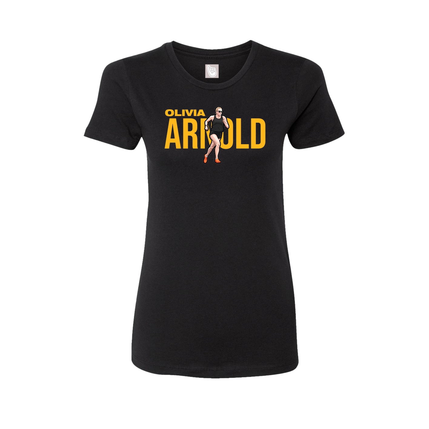 Womens Tee — Player Name in Black
