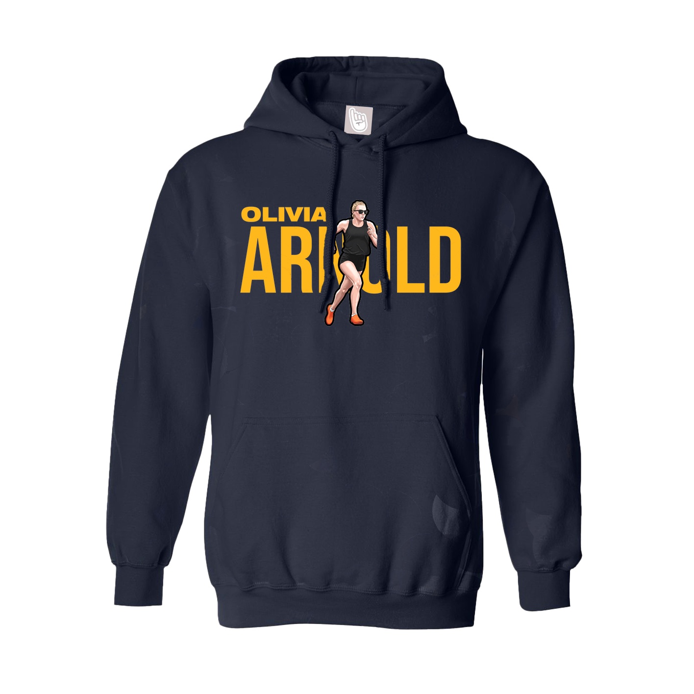 Hoodie — Player Name in Navy