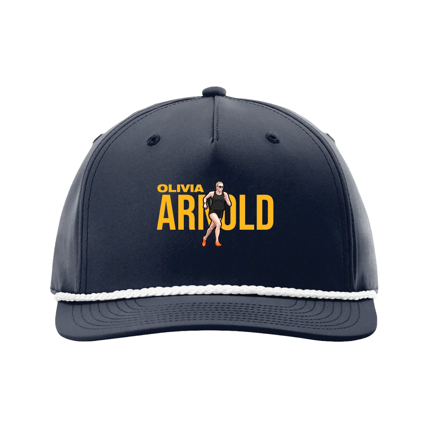 Five-Panel Classic Rope Cap — Player Name in Navy