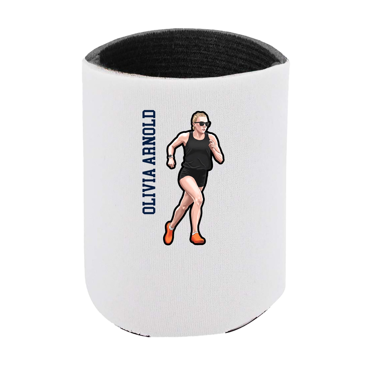 Can Holder — Name Vertical in White