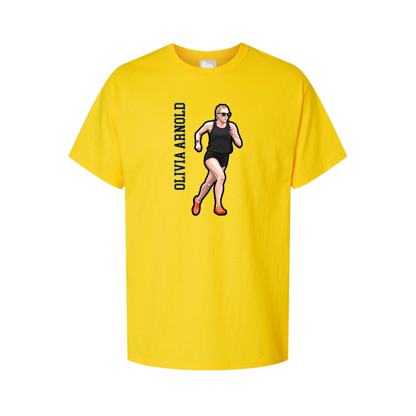 Tee — Name Vertical in Gold