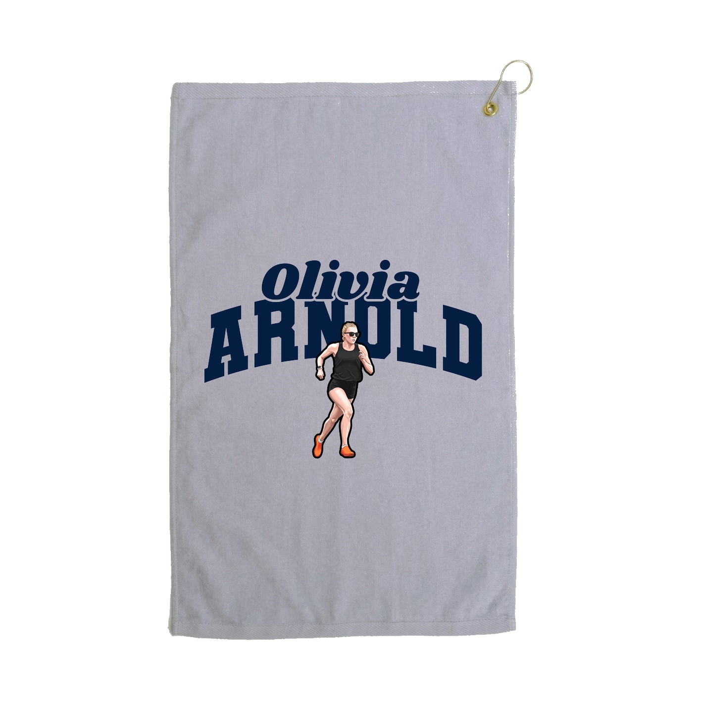 Golf Towel — Signature Arch in Grey