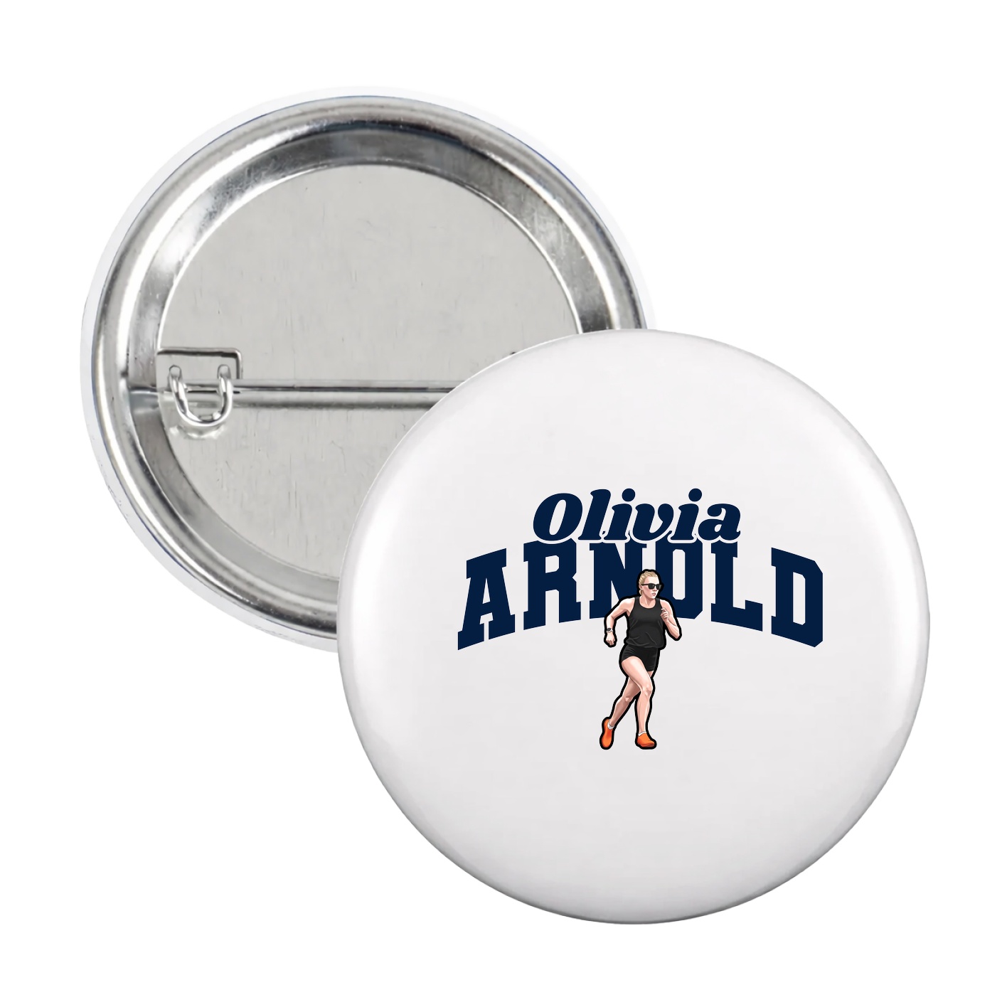 Game Day Button — Signature Arch in White