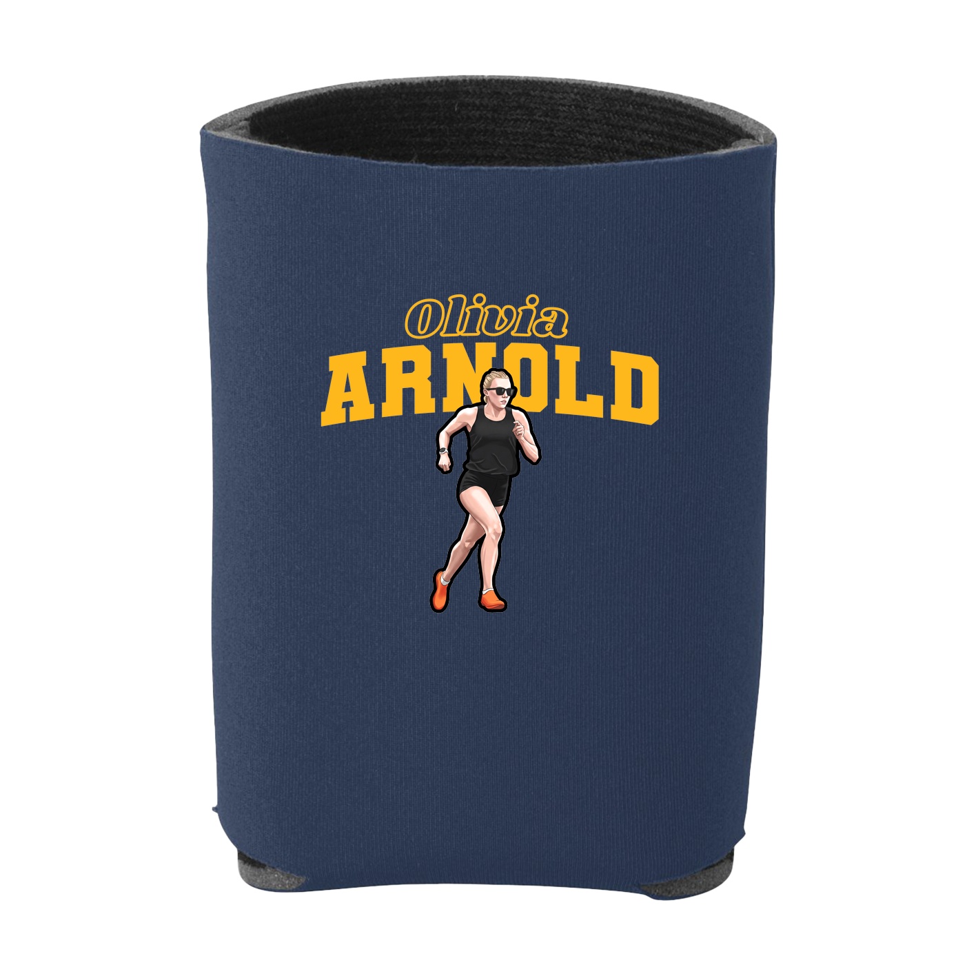 Can Holder — Name Arch in Navy
