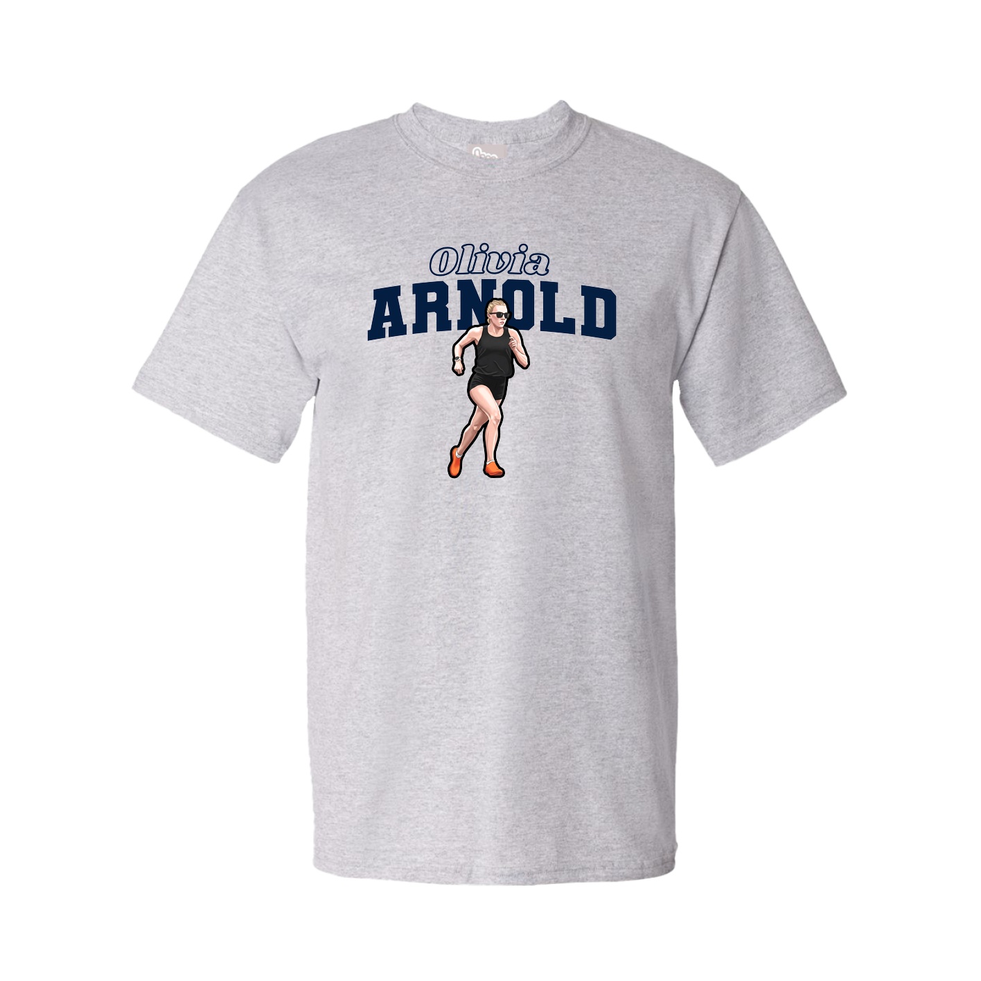 Tee — Name Arch in Grey