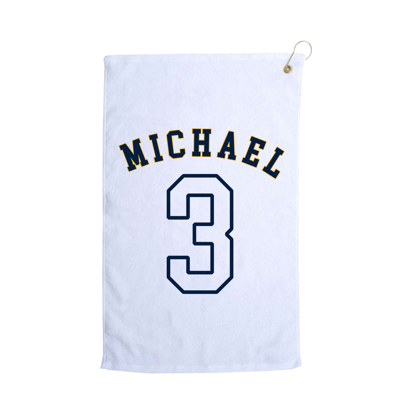 Golf Towel — Shirsey Arch in White