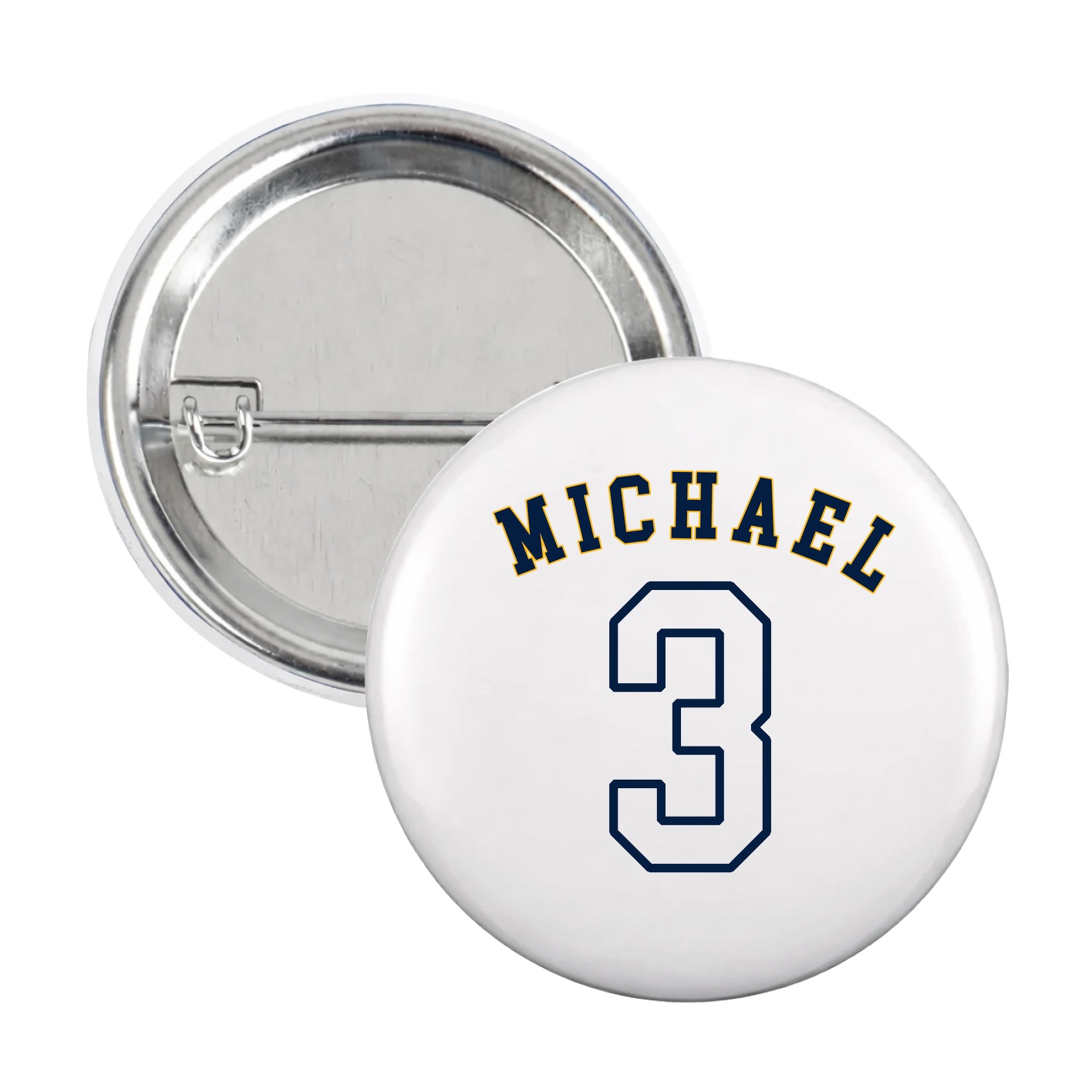 Game Day Button — Shirsey Arch in White