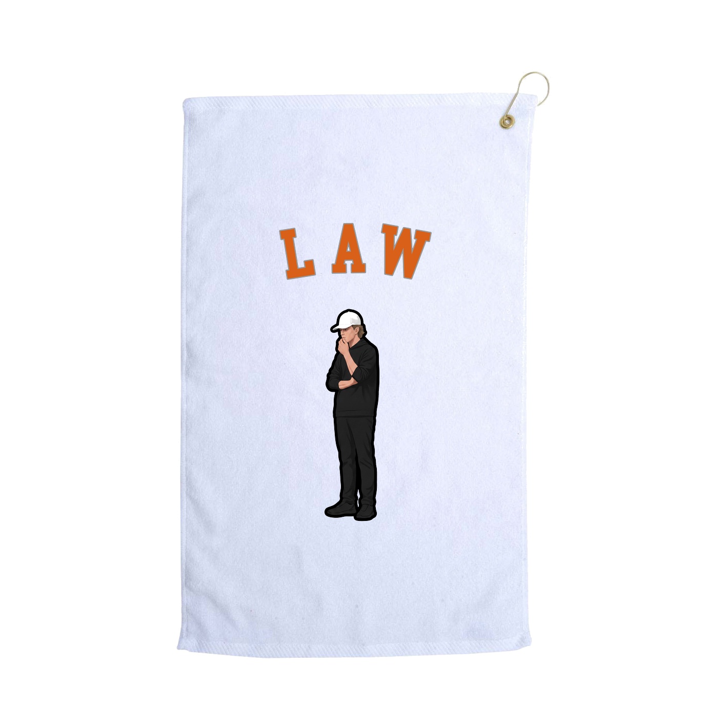 Golf Towel — Shirsey Arch in White