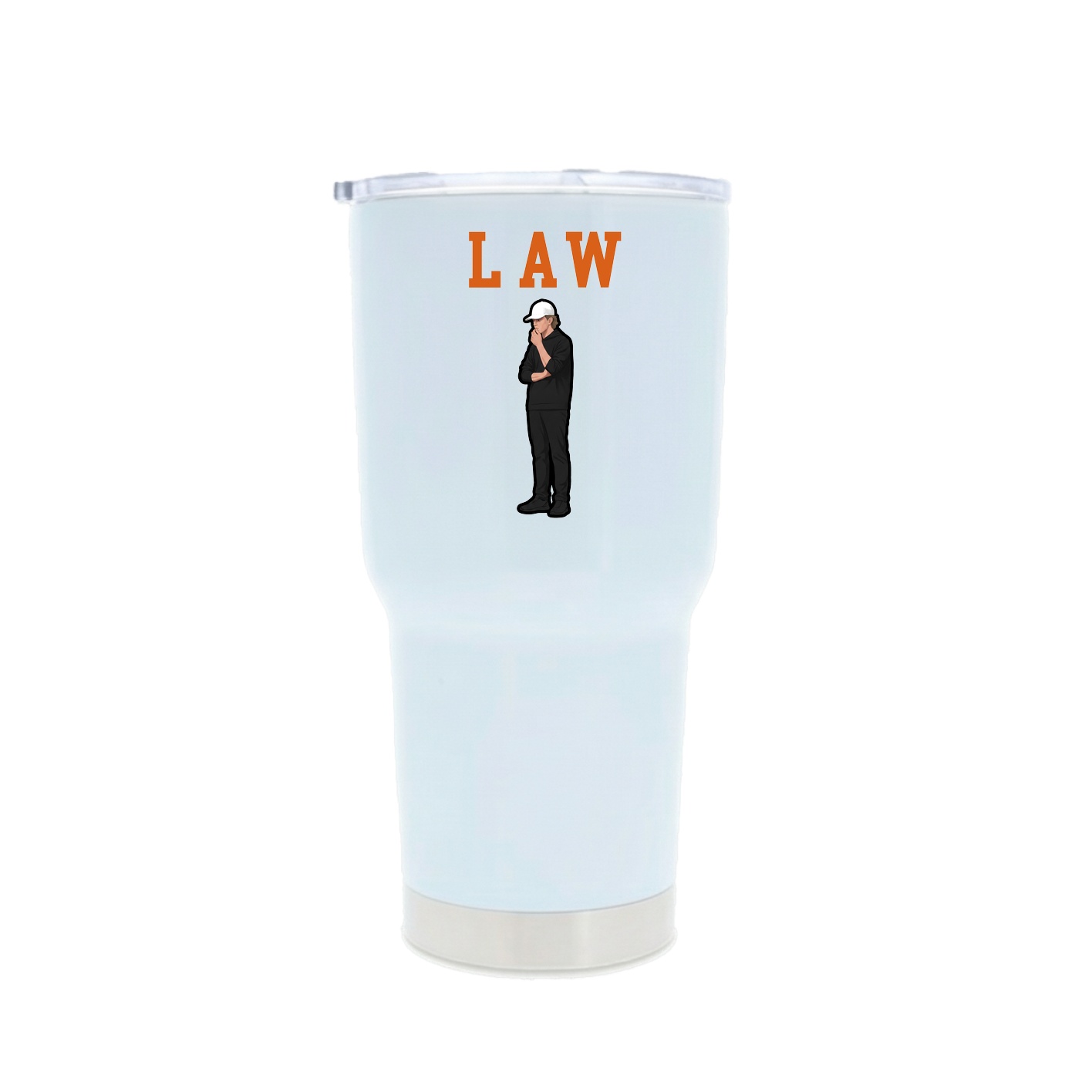 30oz Stainless Steel Tumbler — Shirsey in White