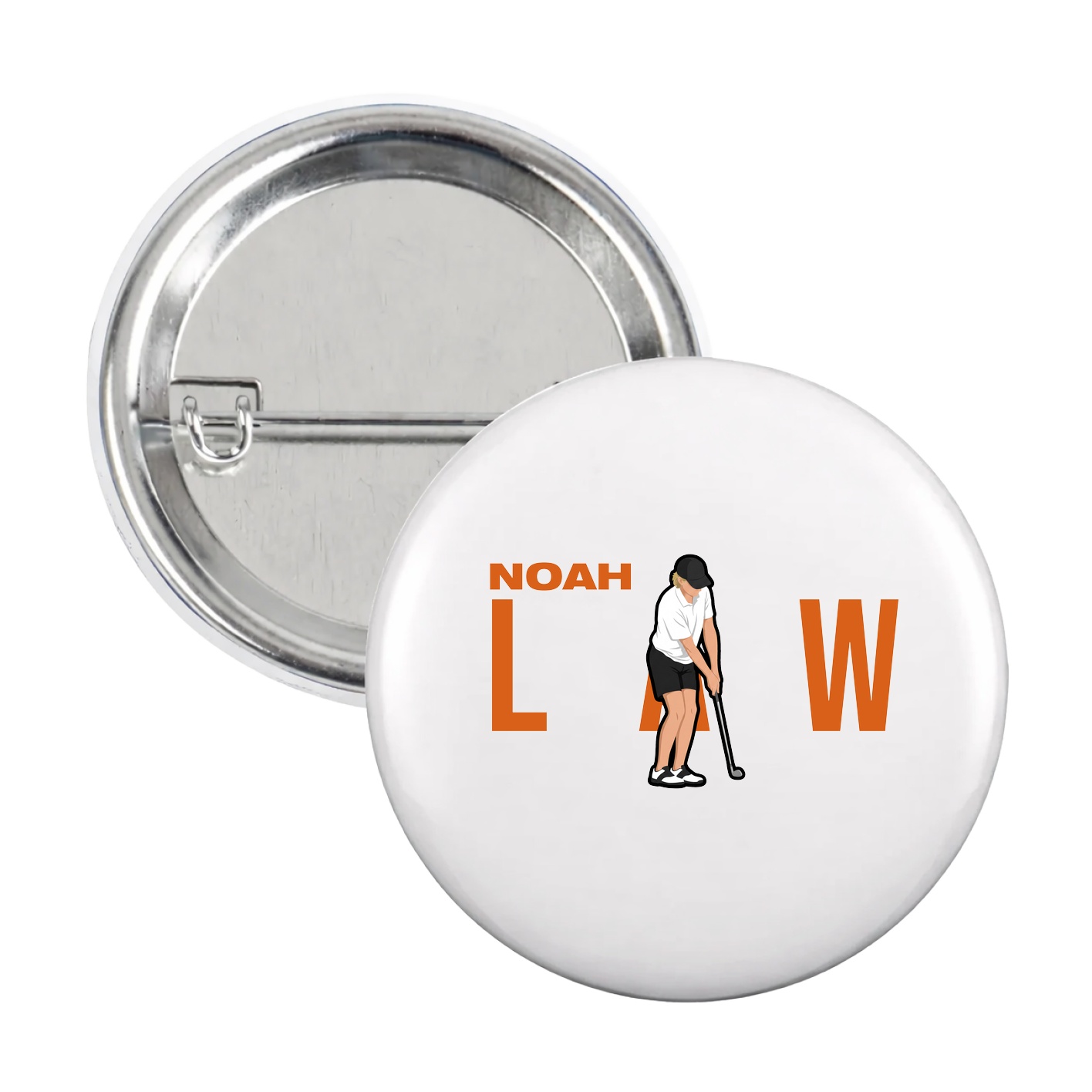 Game Day Button — Player Name in White
