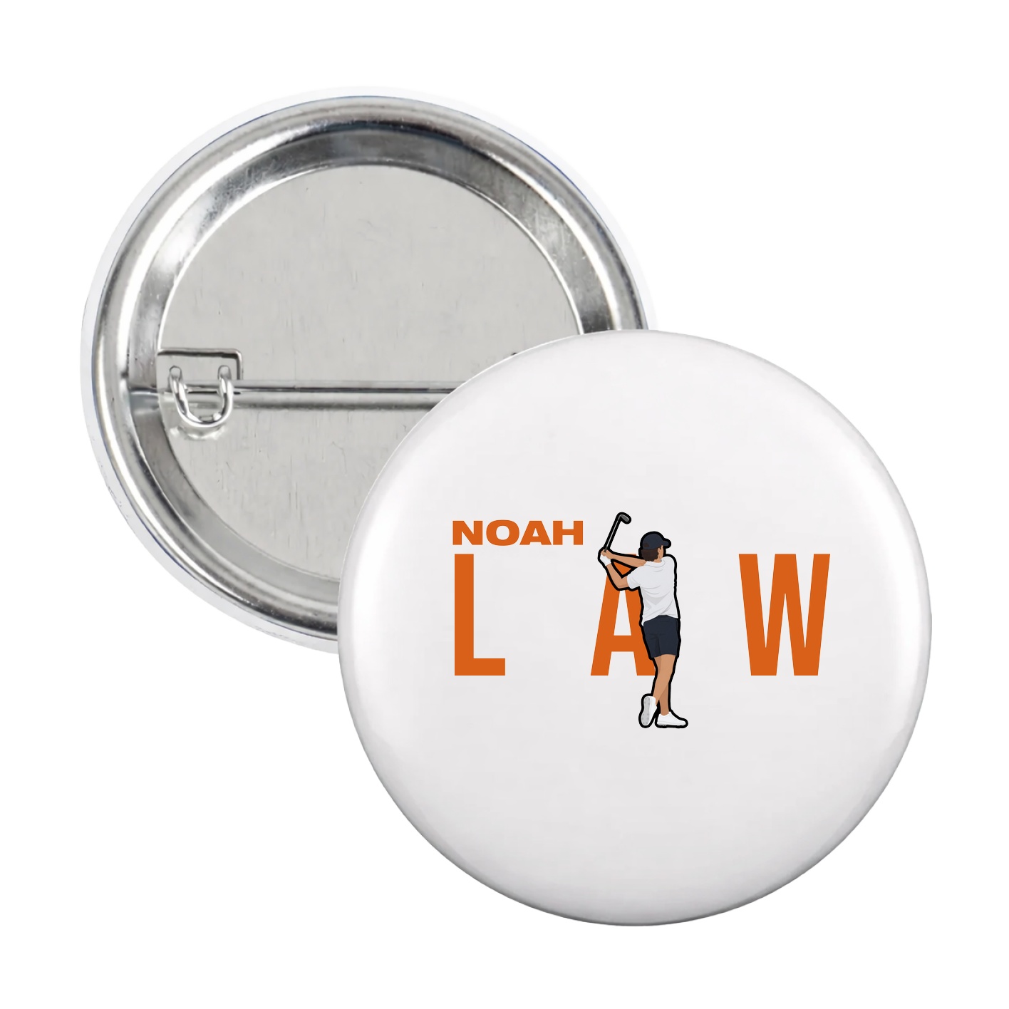 Game Day Button — Player Name in White