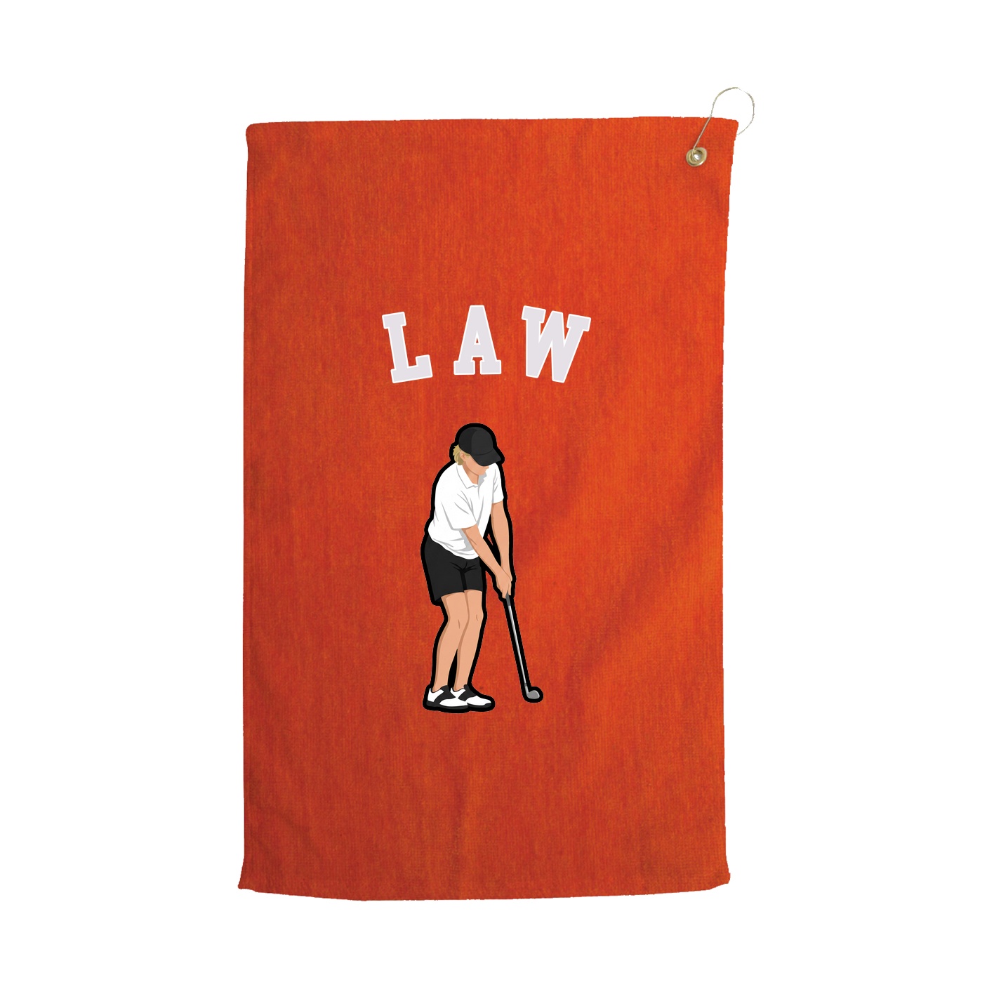 Golf Towel — Shirsey Arch in Orange