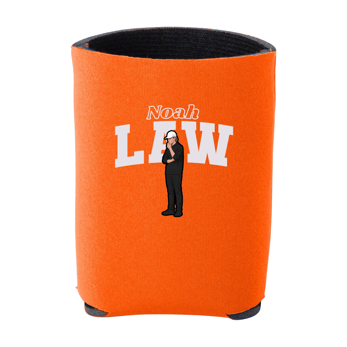 Can Holder — Name Arch in Orange