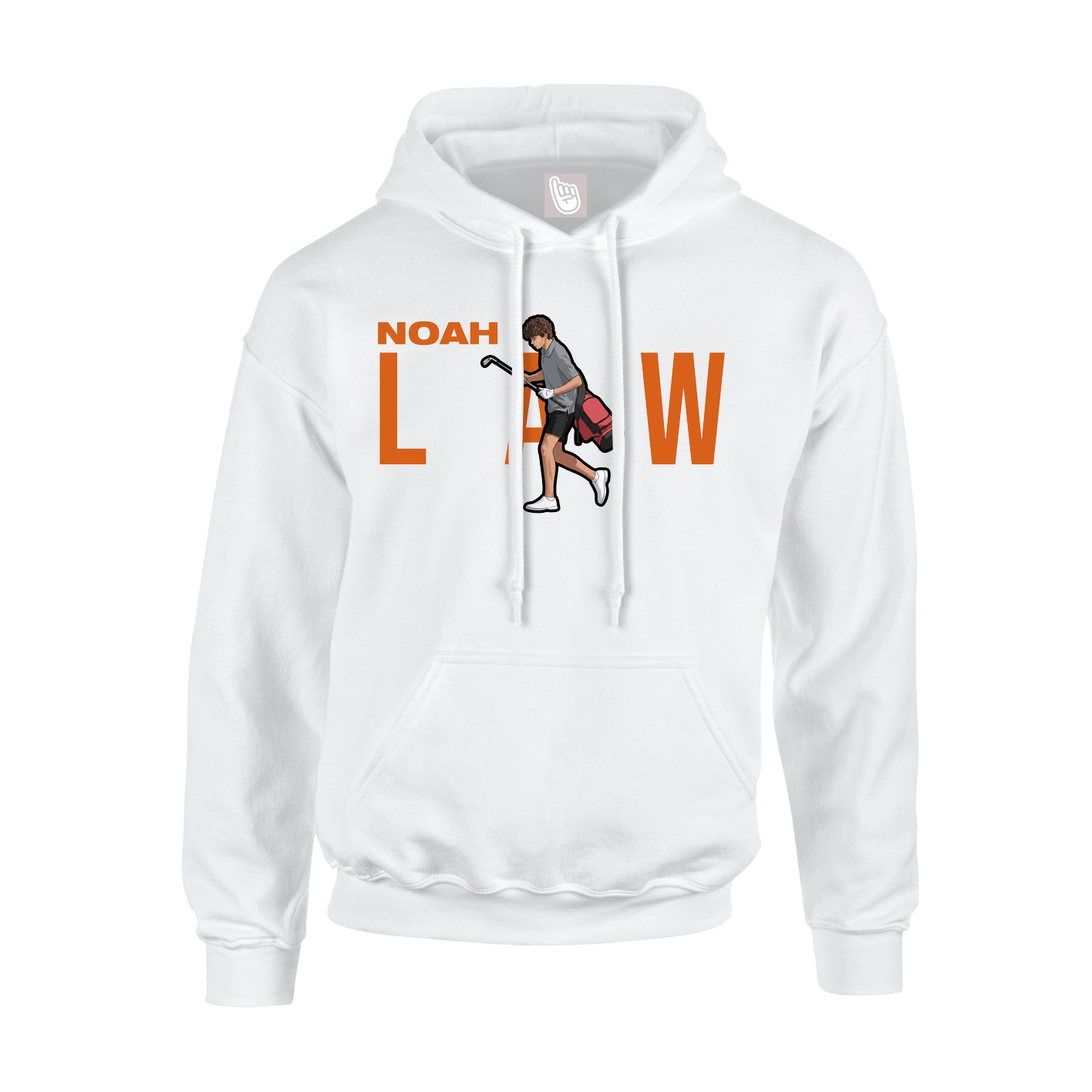 Hoodie — Player Name in White