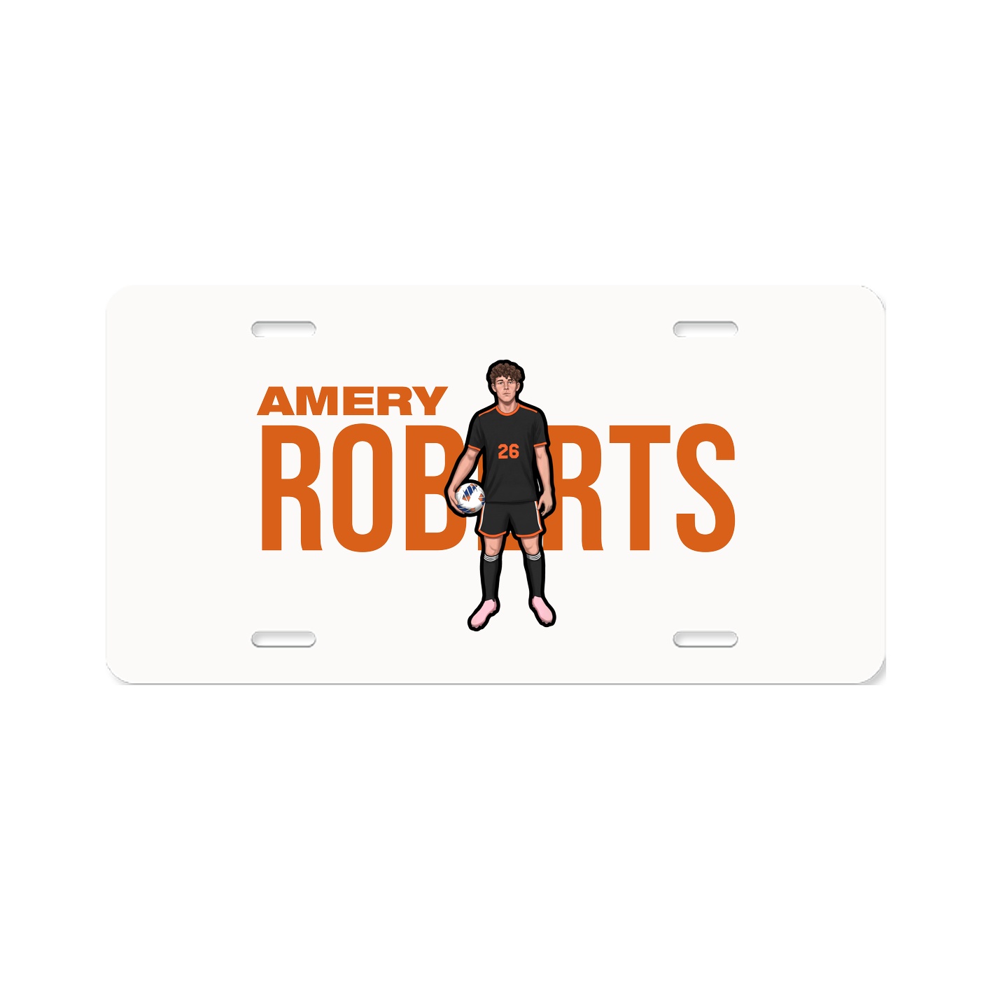 License Plate — Player Name in Classic