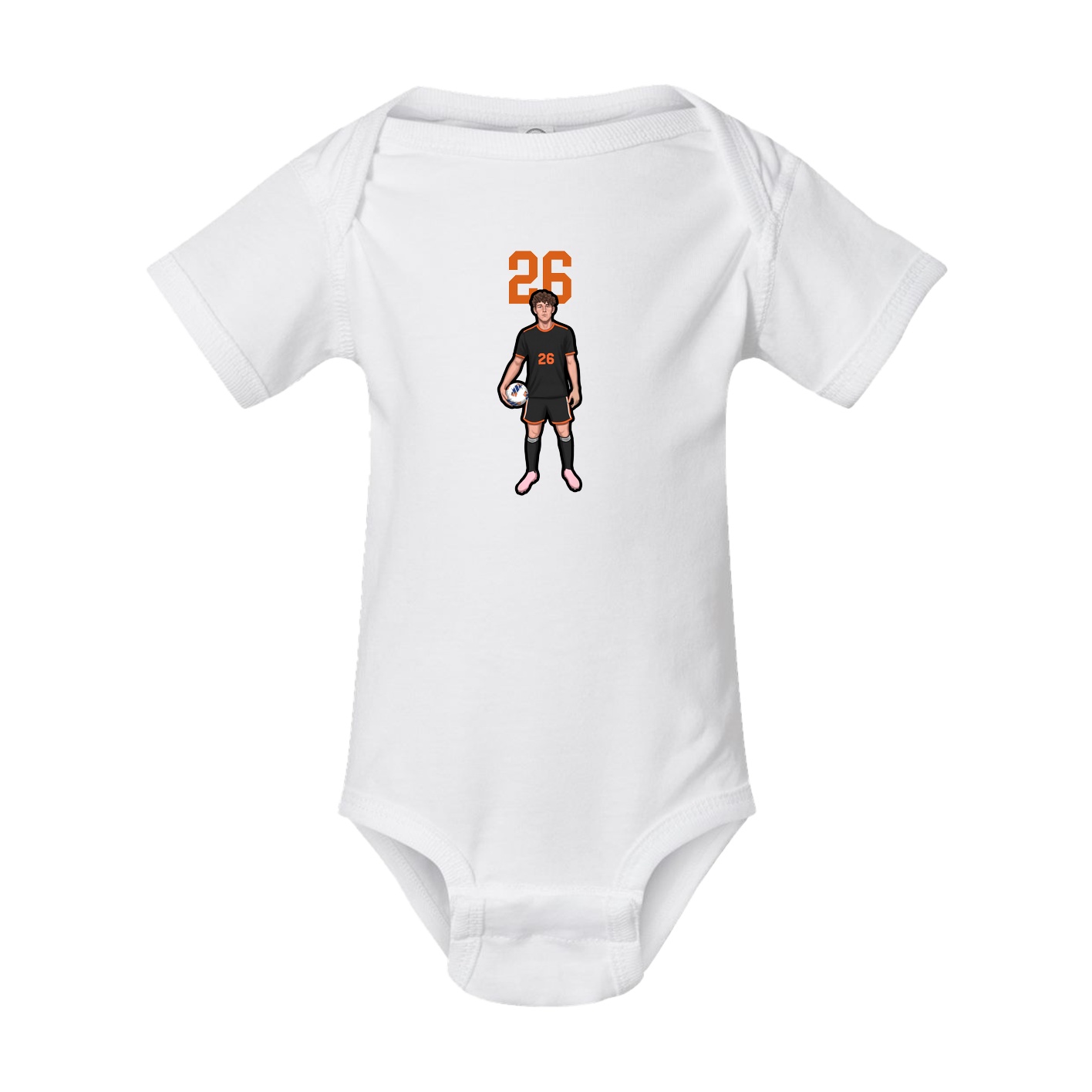 Baby Onesie — Number Top in White